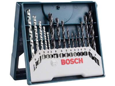 Jogo Brocas Alvenaria/Metal/Madeira Bosch Mini X-line 15 Peças