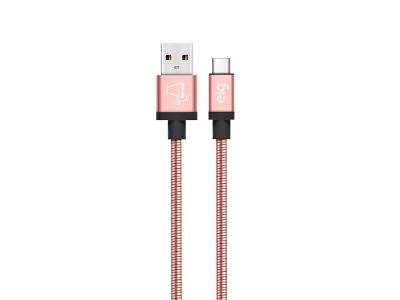 Cabo ELG de recarga e sincronização Usb Tipo C 1m Rose Gold
