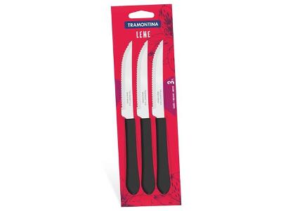 Conjunto de Facas para Churrasco Tramontina Leme Preto 3 Peças