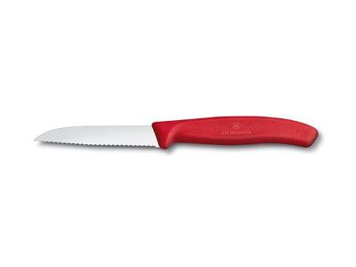 Faca Victorinox Swiss Classic Lâmina Serrilhada Vermelha 8CM