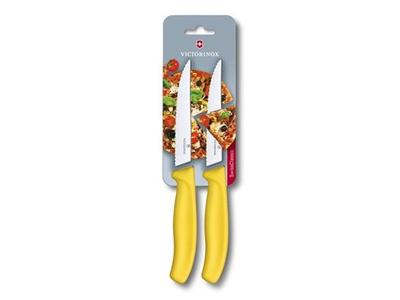 Jogo de Facas para Pizza Victorinox Swiss Classic Amarelo 2 Peças