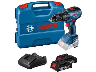 Parafusadeira Furadeira Impacto Bosch GSB 18V 2 Baterias e Maleta