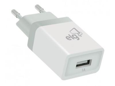 Carregador de Parede Universal ELG WC1A 1 Saída USB 1a Bivolt