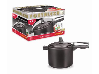 Panela de Pressão Fortaleza Black 4,5 Litros
