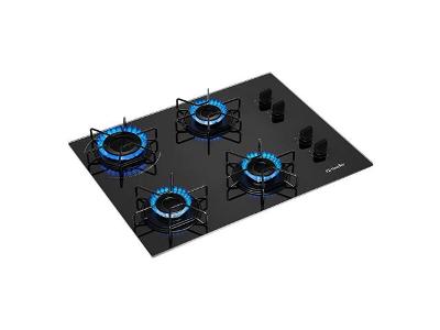 Cooktop 4 Bocas Mueller a Gás MCG114BG1 Preto Bivolt