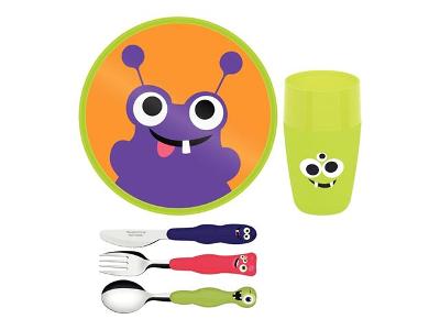 Jogo Infantil Tramontina Lirous Colorido 5 Peças