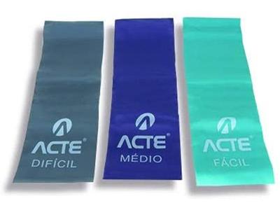 Kit Acte Faixa Elástica Bands 3 Intensidades