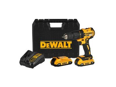 Parafusadeira Furadeira DeWalt 1/2" com Carregador 2 Bateria e Maleta