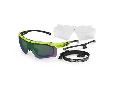 Óculos de Sol Unissex Mormaii Smash 2 Amarelo Fluor Lente Verde Revo
