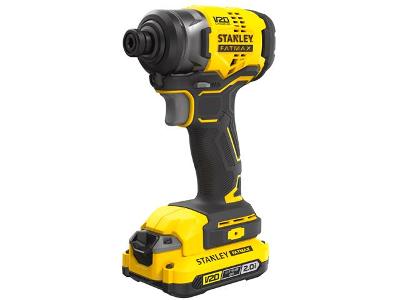 Parafusadeira de Impacto 1/4" Stanley 20V Maleta e 2 Baterias Bivolt