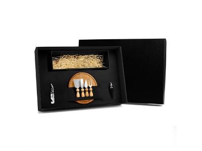Kit Queijo e Vinho Welf 7 Peças com Abridor Saca Rolhas