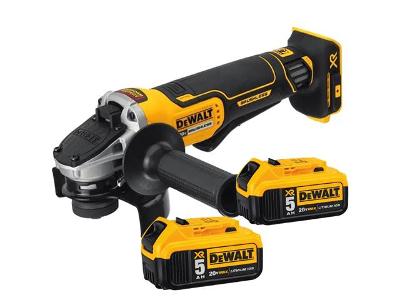 Esmerilhadeira 4 1/2"-5" Dewalt DCG413P2 com 2 Baterias e Bolsa Bivolt