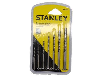 Conjunto de Brocas Helicoidais em Milímetros Stanley 7 Peças