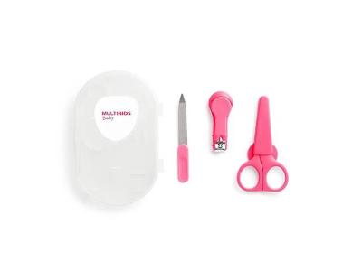 Kit Cuidados Estojo Higiênico Perfect Baby Multikids Baby Rosa BB1087