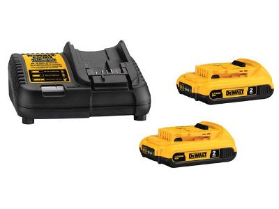 Kit 2 Baterias 2Ah 20V Max Li-Ion com Carregador Bivolt Dewalt