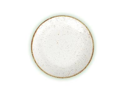 Prato Raso Tramontina Rústico Marrom HS em Porcelana Decorada 28CM