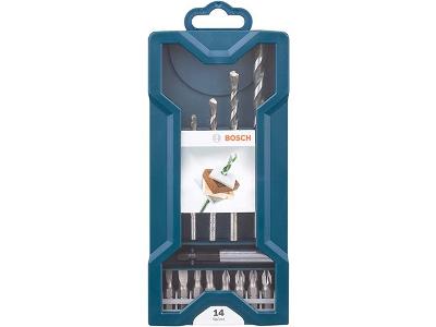 Kit de Pontas e Brocas Bosch Mini X-Line 14 Peças