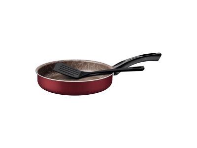 Frigideira Reta Tramontina Paris Antiaderente Vermelha +Espátula 24CM