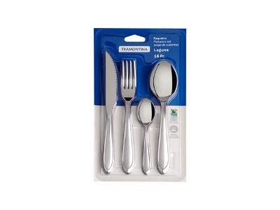 Faqueiro Tramontina Laguna em Inox com Facas para Churrasco 16 Peças
