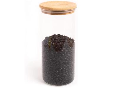 Pote Hermético de Vidro Oikos com Tampa de Bambu Redondo 1,650 Litros
