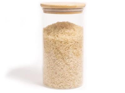 Pote Hermético de Vidro Oikos com Tampa de Bambu Flat 1,1 Litros