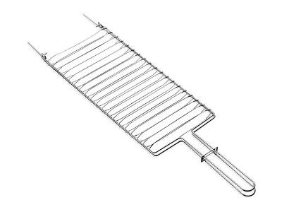 Grelha Tramontina Churrasco em Aço Inox 42x23 cm