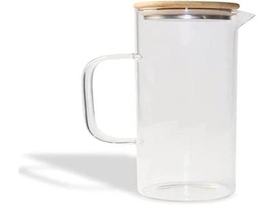 Jarra de Vidro Oikos com Medida e Tampa de Bambu 1000ml