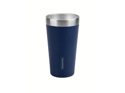 Copo Térmico Tramontina Exata em Aço Inox Azul sem Tampa 420 ml