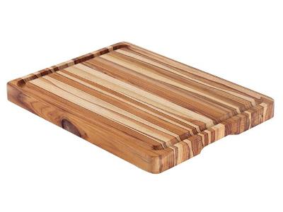 Tábua com Sulco Churrasco Tramontina em Madeira Teca 50x38 cm