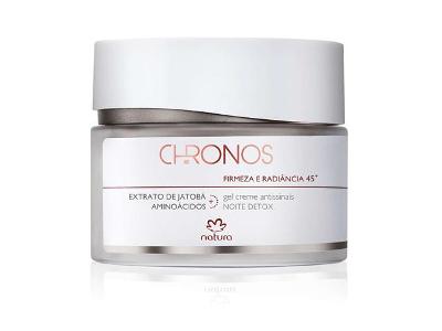Gel Creme Antissinais 45+ Noite Firmeza e Radiância Chronos - 40g