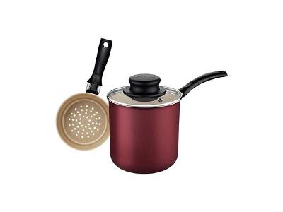 Cuscuzeira Tramontina em Alumínio Antiaderente Starflon Vermelho 800ML