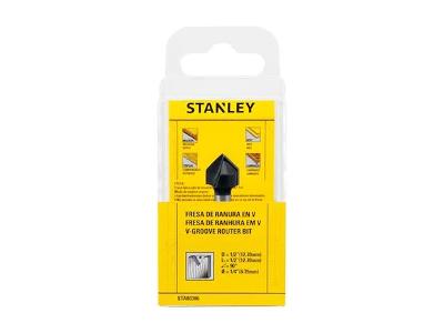 Fresa de Ranhura Em V Stanley 1/2 X 1/2 [12,70 X 12,70mm]