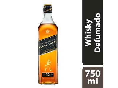 Whisky Escocês Blended Johnnie Walker Black Label Garrafa 750ml