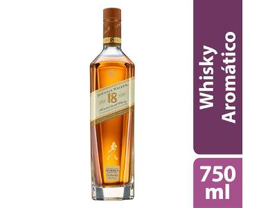 Whisky Escocês Blended Johnnie Walker 18 Anos Garrafa 750ml