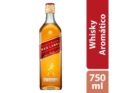 Whisky Escocês Blended Johnnie Walker Red Label Garrafa 750ml