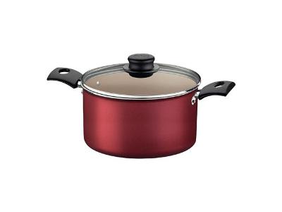 Caldeirão Tramontina Turim Antiaderente Starflon Max Vermelho 24CM