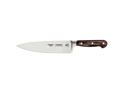 Faca Chef Tramontina Century Wood em Inox e Cabo Castanho