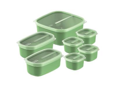 Conjunto de Potes Tramontina Mixcolor Verde Sálvia com Tampa 7 Peças