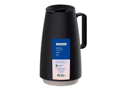 Bule Térmico Tramontina Exata Preto com Ampola de Vidro 500ML