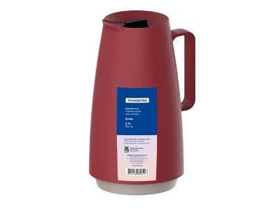 Bule Térmico Tramontina Exata Vermelho com Ampola de Vidro 500ML