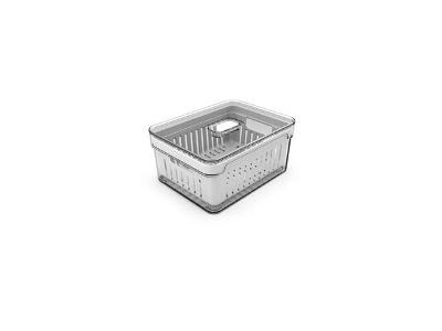Organizador de Geladeira 2,2 Litros OU com Cesto Clear Fresh Natural