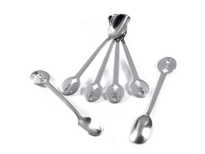 Jogo de Colheres de Café Chá Inox Moka Prata Kiss Bugatti 6 Peças