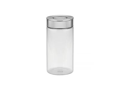Pote de Vidro Tramontina Purezza com Tampa de Aço Inox 10cm 1,4 Litros