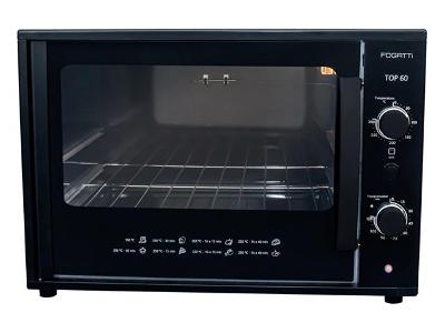 Forno Elétrico de Bancada Fogatti TOP Black 60 Litros