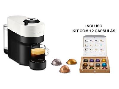 Cafeteira Nespresso Automática Vertuo Pop Branco Coco 