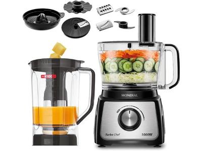 Multiprocessador Turbo Chef 9 em 1 Mondial Preto 1000W  MPN-01-BF