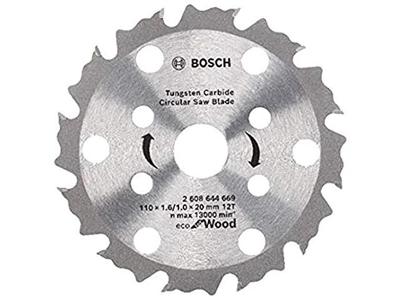 Disco Serra Circ Bosch Eco Coolteq Ø110x20mm 12 dentes