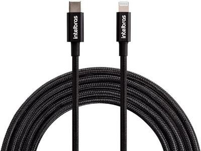 Cabo Usb-c Lightning Intelbras 1,5m Nylon Preto Eucl 15NP