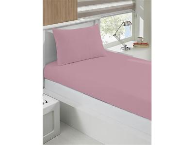 Jogo de Cama Solteiro Buettner Basic Liso Rose Blush 2 Peças