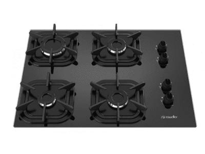 Cooktop 4 Bocas Mueller a Gás GLP Ultra Chama Preto Bivolt